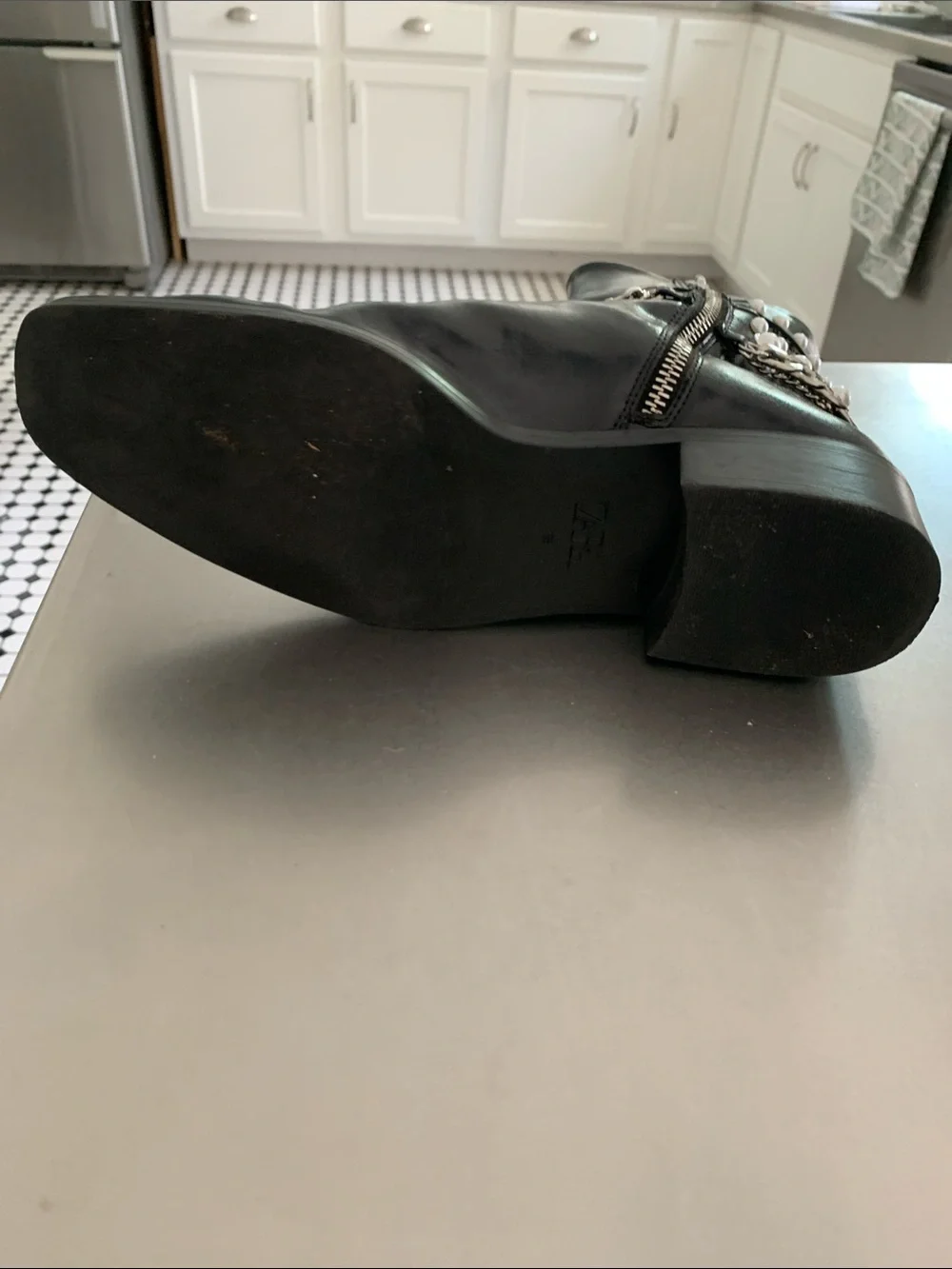 Zara Black Booties - Size 38